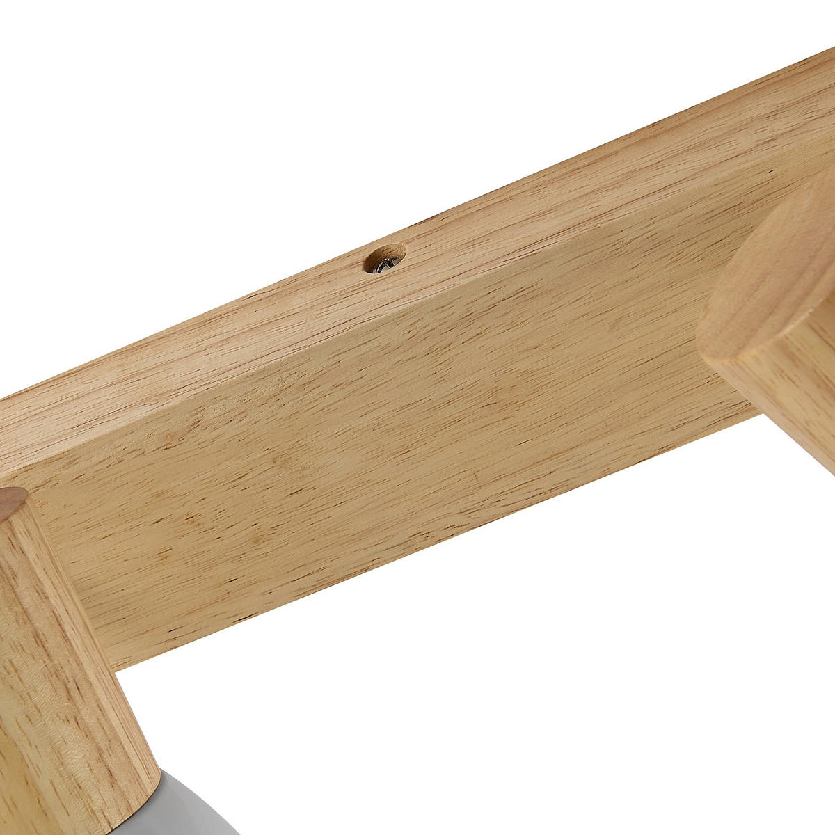 STRAHLER Anna 32/8/14,5 cm  - Eschefarben/Weiß, Natur, Holz/Metall (32/8/14,5cm) - Novel