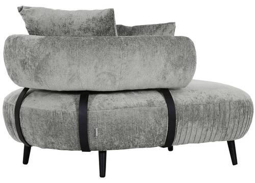 RECAMIERE i chenille grå - svart/grå, Design, trä/textil (110/85/170cm) - MID.YOU