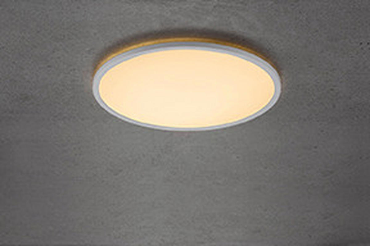 DECKENLEUCHTE PLANURA 42,4/2,3 cm   - Weiß, KONVENTIONELL, Kunststoff (42,4/2,3cm) - Nordlux