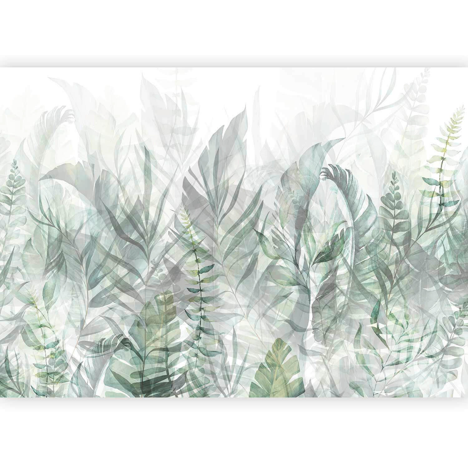 FOTOTAPET 250/175 cm  - mintgrön/grå, Lifestyle, textil (250/175cm) - artgeist