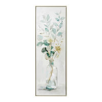 UMETNIŠKI POTISK  30/90 cm   - srebrne barve/modra, Natur, umetna masa/tekstil (30/90cm) - Monee