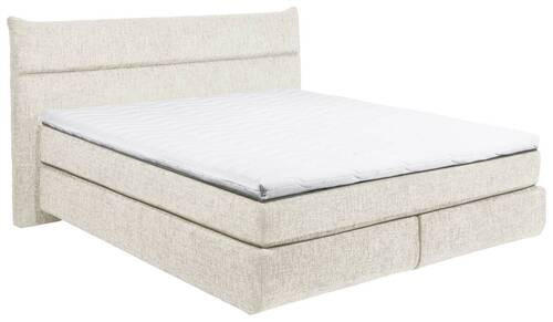 BOXSPRINGBETT 180/200 cm  in Creme  - Creme/Schwarz, MODERN, Holzwerkstoff/Kunststoff (180/200cm) - MID.YOU