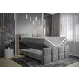 BOXBETT 180/200 cm  in Grau  - Chromfarben/Grau, MODERN, Holz/Holzwerkstoff (180/200cm) - Esposa