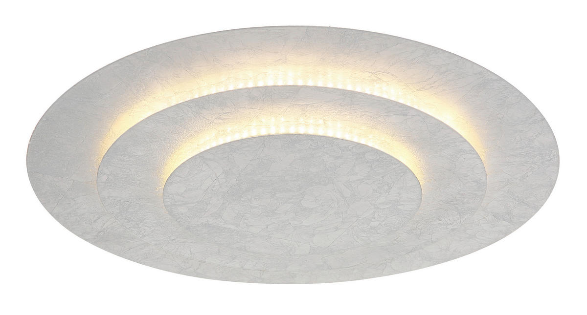 LED-DECKENLEUCHTE  49/7,5 cm    - Silberfarben, Design, Metall (49/7,5cm) - Globo