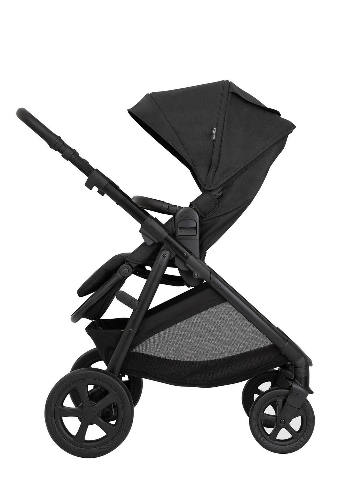 KINDERWAGENSET Near2Me DLX 3in1  - Schwarz, Basics, Textil/Metall (95/62,7/120cm) - Graco