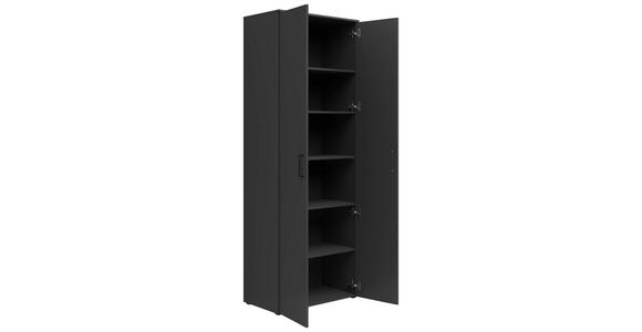 MEHRZWECKSCHRANK 70/195/40 cm  - Anthrazit/Schwarz, MODERN, Holzwerkstoff/Kunststoff (70/195/40cm) - Carryhome