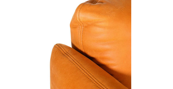 SESSEL in Echtleder Cognac  - Cognac/Schwarz, KONVENTIONELL, Leder/Metall (100/80/90cm) - Carryhome