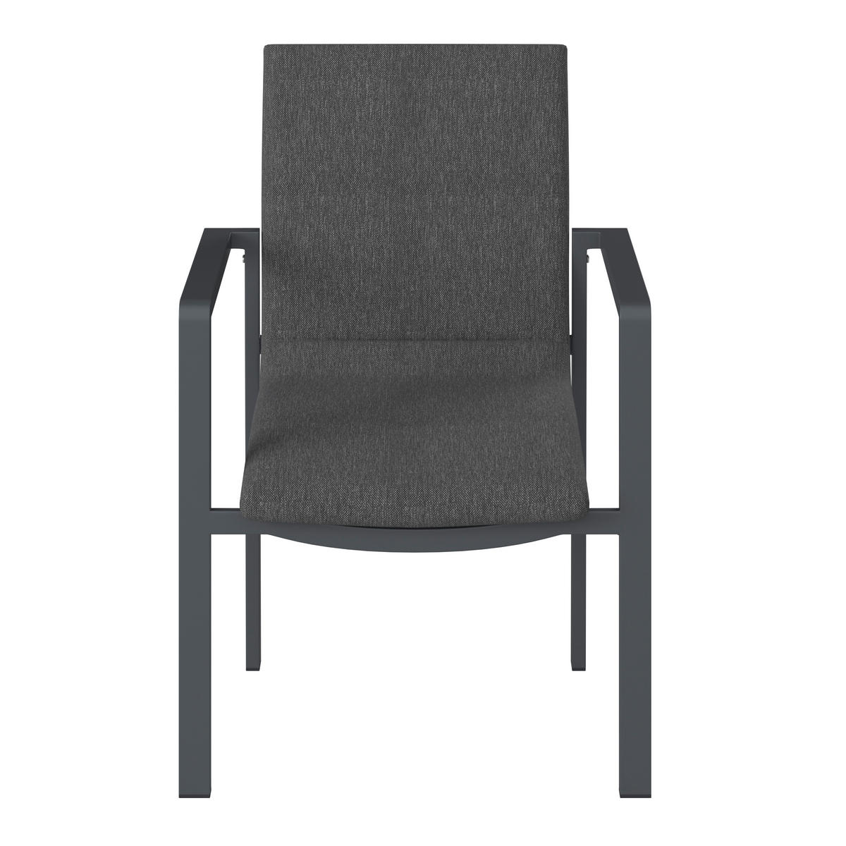 GARTENSTUHL Aluminium Grau  - Grau, MODERN, Textil/Metall (58/85/59cm) - Ambia Garden