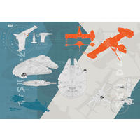 FOTOTAPETE Star Wars  - Design, Papier (368/254cm) - Komar