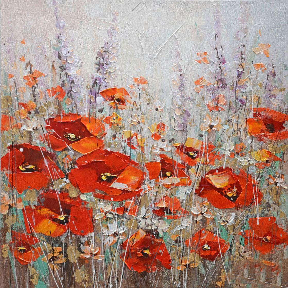 ULJANA SLIKA  100/100 cm       - višebojna, Osnovno, drvo/tekstil (100/100cm) - Monee