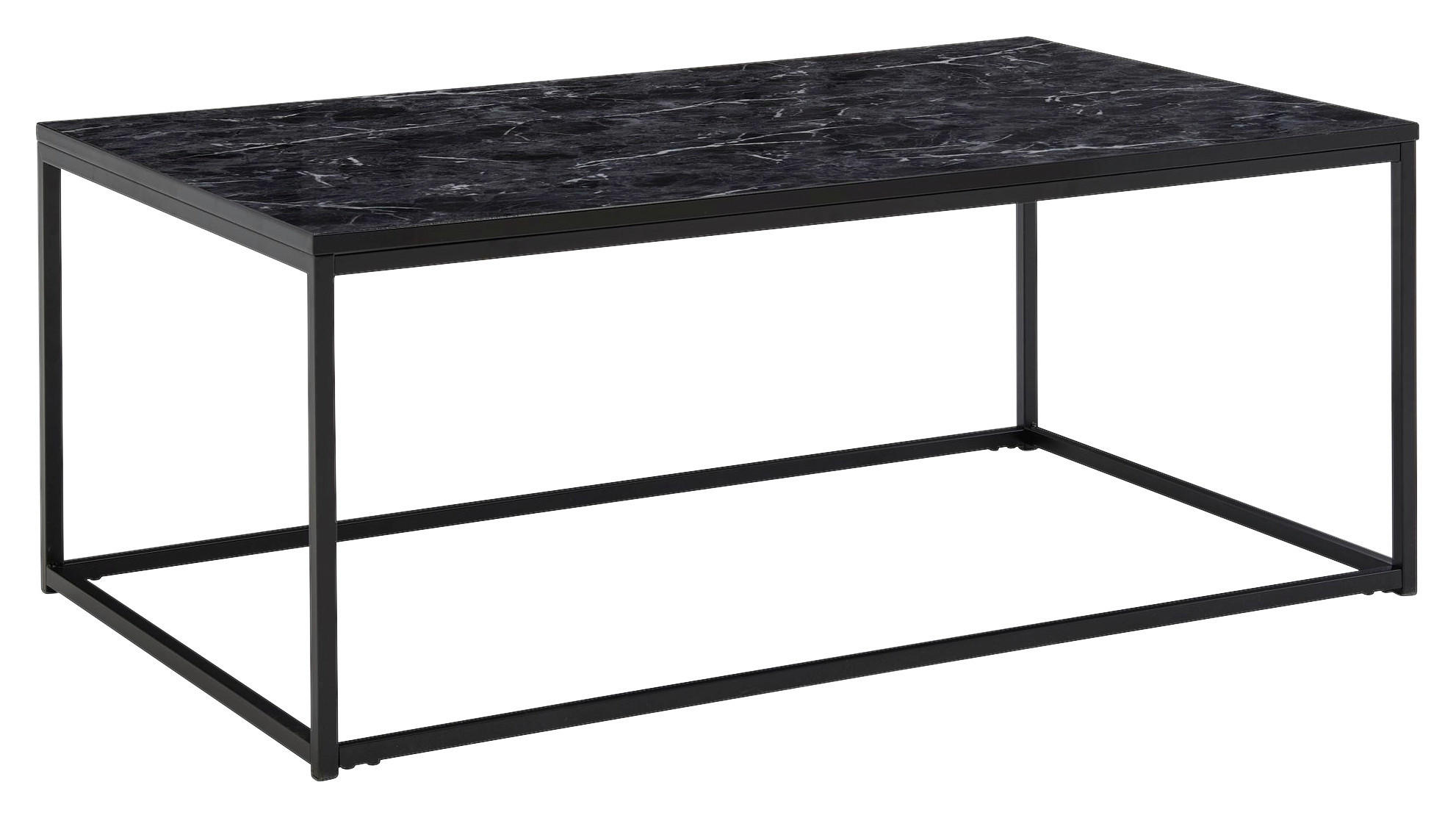 KONFERENČNÝ STOLÍK, čierna, kompozitné drevo, 100/60/40 cm - čierna, Modern, kov/kompozitné drevo (100/60/40cm) - MID.YOU