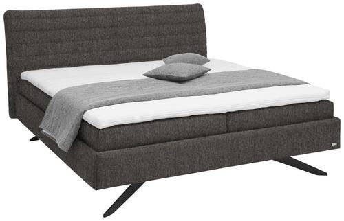 POLSTERBETT 180/200 cm  in Graubraun  - Weiss/Graubraun, Design, Holzwerkstoff/Kunststoff (180/200cm) - Dieter Knoll