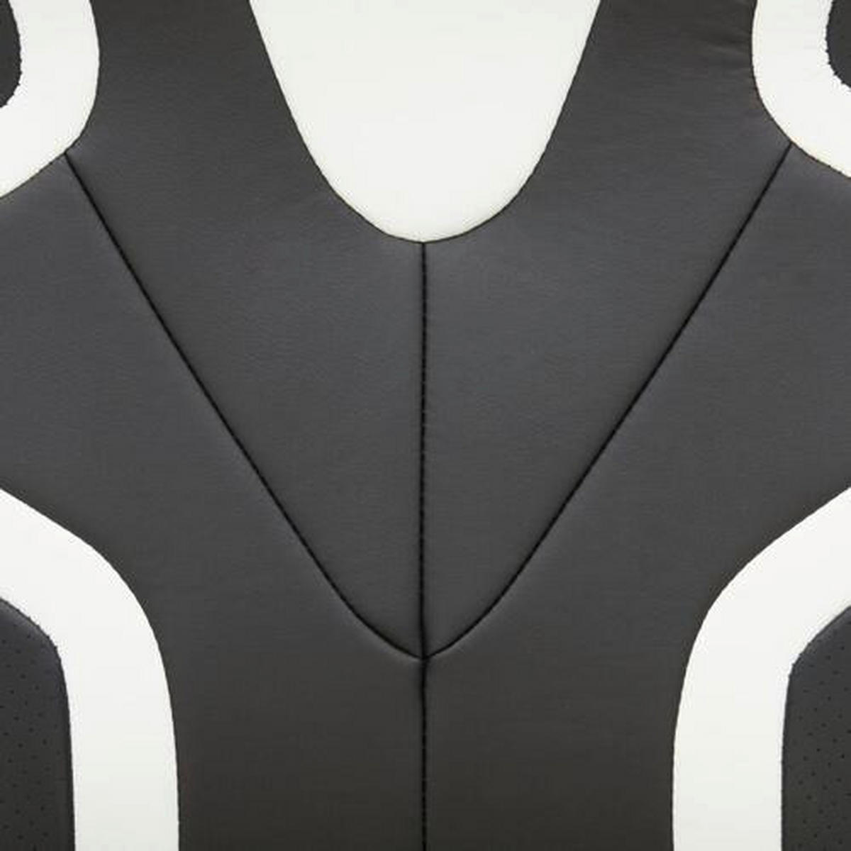 GAMINGSTOL  i läderimitation svart, vit  - vit/svart, Design, trä/textil (68/116-126/63cm) - Novel