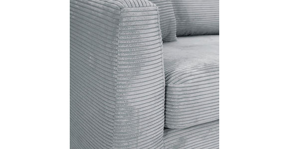 ECKSOFA  in Cord Hellgrau  234/170 cm  - Hellgrau/Schwarz, KONVENTIONELL, Kunststoff/Textil (234/170cm) - Carryhome