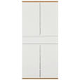 SCHUHSCHRANK 90/200/38 cm - Weiß/Eiche Artisan, Design, Holzwerkstoff (90/200/38cm) - Xora