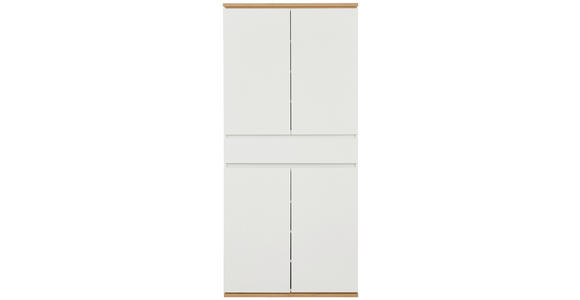 SCHUHSCHRANK 90/200/38 cm - Weiß/Eiche Artisan, Design, Holzwerkstoff (90/200/38cm) - Xora