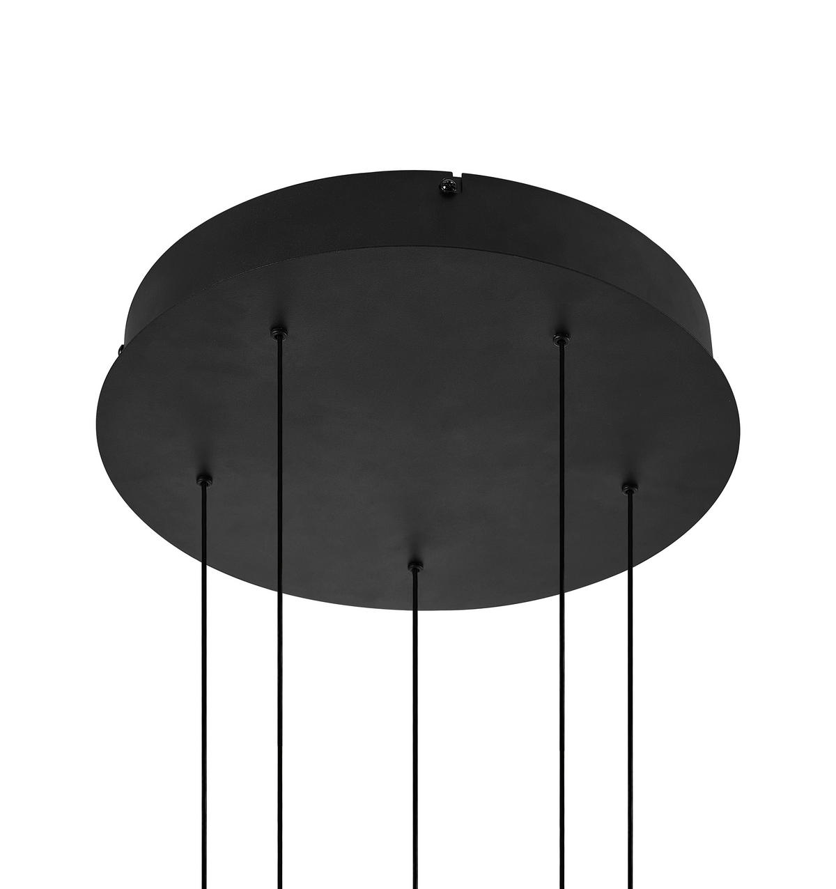 LED-HÄNGELEUCHTE Easy 31/150 cm   - Schwarz/Kupferfarben, Design, Glas/Kunststoff (31/150cm) - Dieter Knoll
