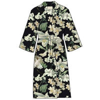 KIMONO velikost: M - čierna, Romantik / Landhaus, textil (Mnull) - Essenza