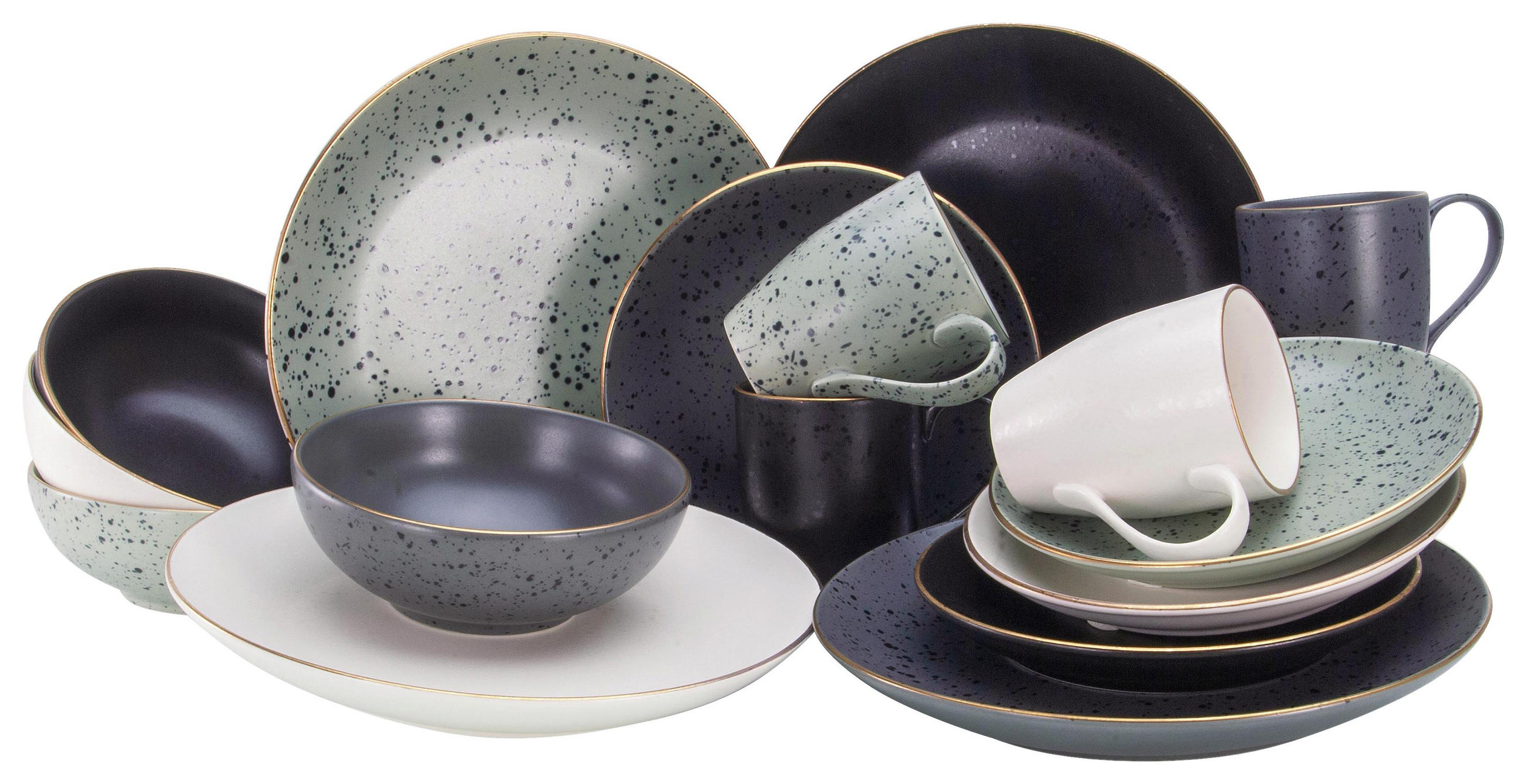 Kombiservice Industrial Gold 16-teilig