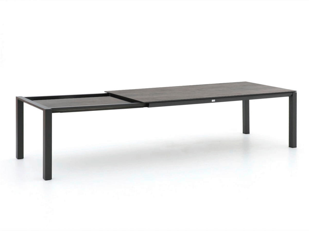 GARTENTISCH 160-220/100/74 cm Metall, Stein  - Anthrazit, Modern, Kunststoff/Stein (160-220/100/74cm) - Tierra Outdoor