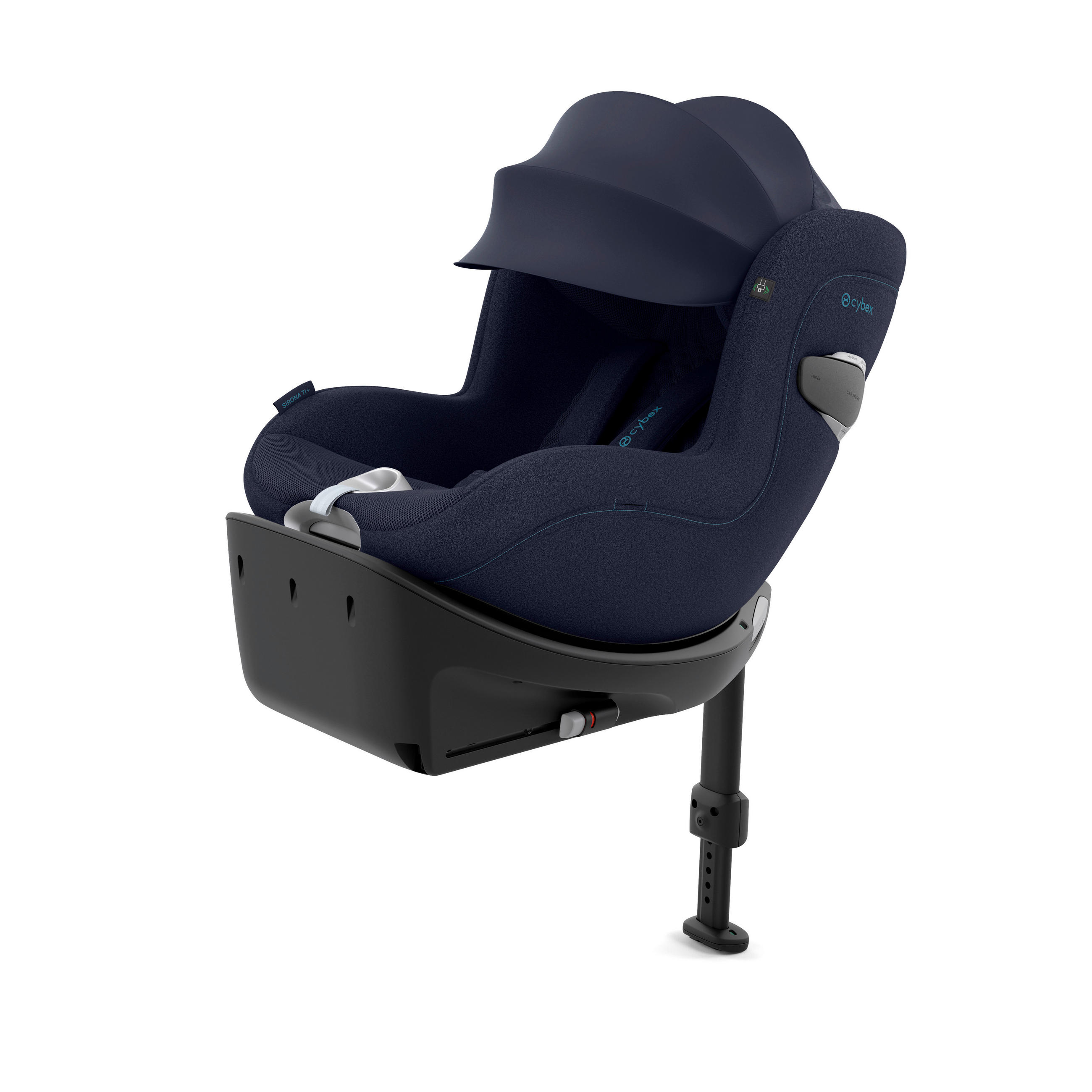 KINDERAUTOSITZ Sirona Ti Plus  - Dunkelblau, Basics, Kunststoff/Textil (71/44/75cm) - cybex PLATINUM