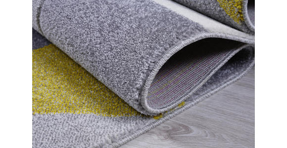 WEBTEPPICH 120/170 cm Gelb, Grau, Weiß - Gelb/Weiß, Textil (120/170cm) - Novel