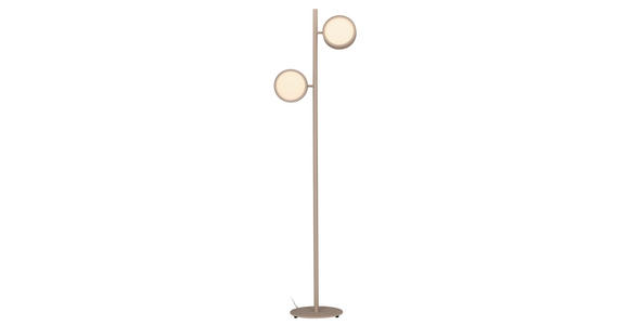 LED-STEHLEUCHTE 43/28/162 cm    - Sandfarben, Design, Metall (43/28/162cm) - Dieter Knoll