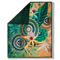 PLAID 130/160 cm  - Gelb/Grün, Trend, Textil (130/160cm)