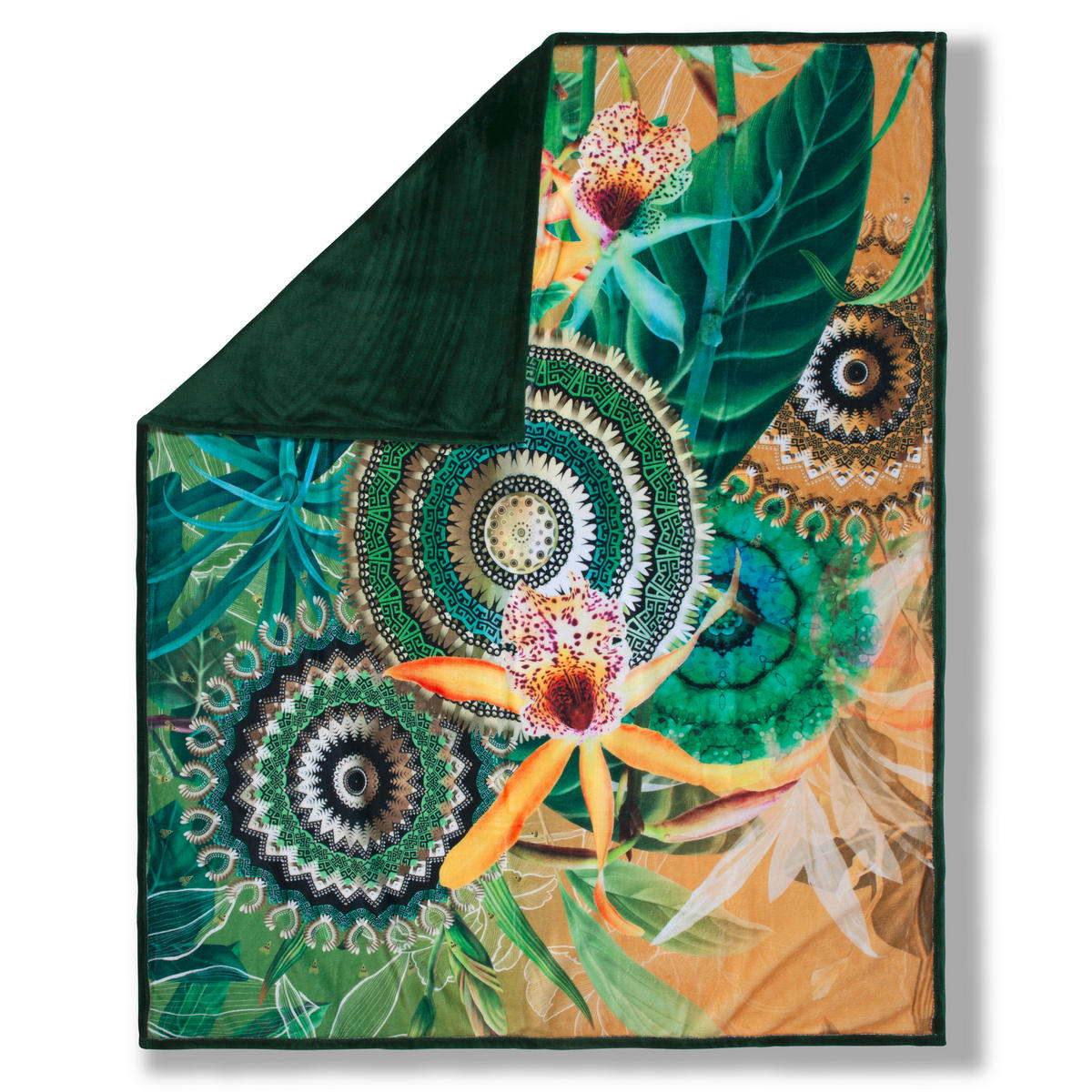 PLAID 130/160 cm  - Gelb/Grün, Trend, Textil (130/160cm)