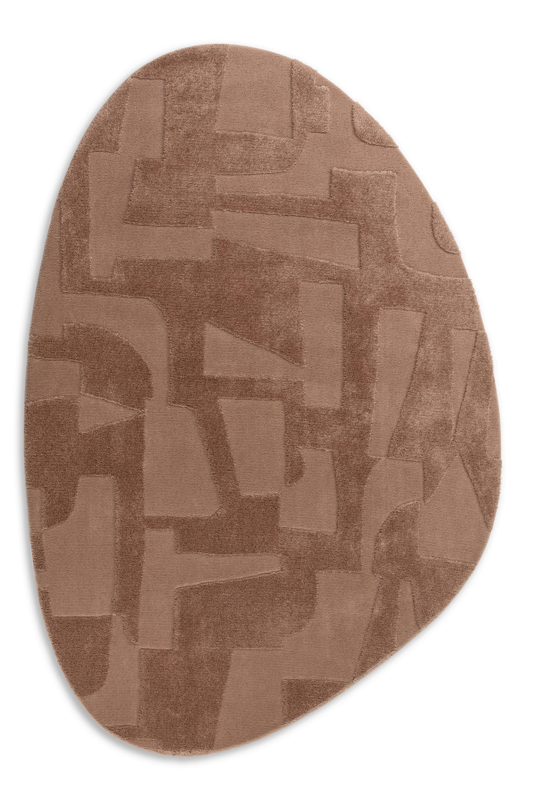 WEBTEPPICH  Wohnzimmer 160/230 cm Blaze Braun oval  - Braun, Design, Textil (160/230cm) - Schöner Wohnen