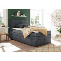 BOXSPRING-ÁGY 120/200 cm  antracit  - antracit, Konventionell, műanyag (120/200cm) - MID.YOU