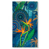 STRANDTUCH Blau, Gelb 100/180 cm  - Blau/Gelb, Trend, Textil (100/180cm)