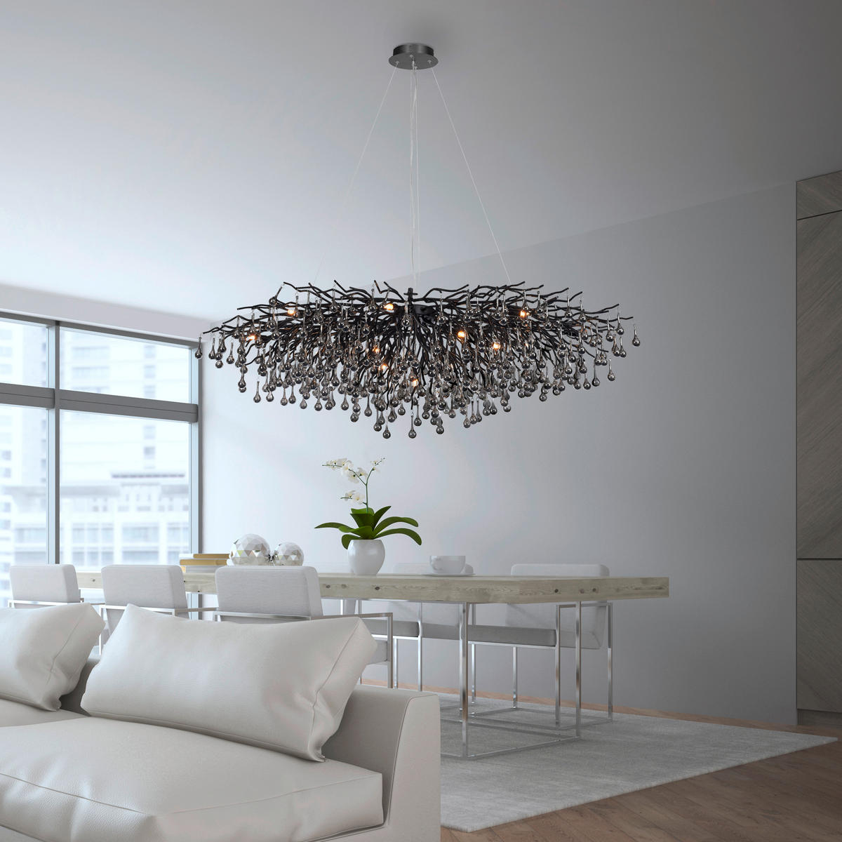KRONLEUCHTER Icicle 150/75/250 cm   - Design (150/75/250cm) - Paul Neuhaus