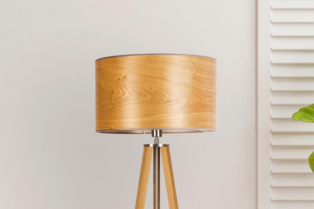 STEHLEUCHTE  50/150/50 cm   - Eichefarben, MODERN, Holz/Holzwerkstoff (50/150/50cm)