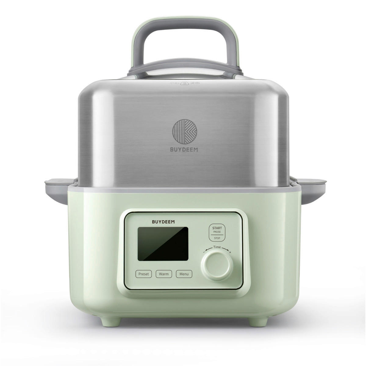 Gőzpároló, pároló edény  - pasztellzöld, Basics, fém (30/26/27cm) - BUYDEEM