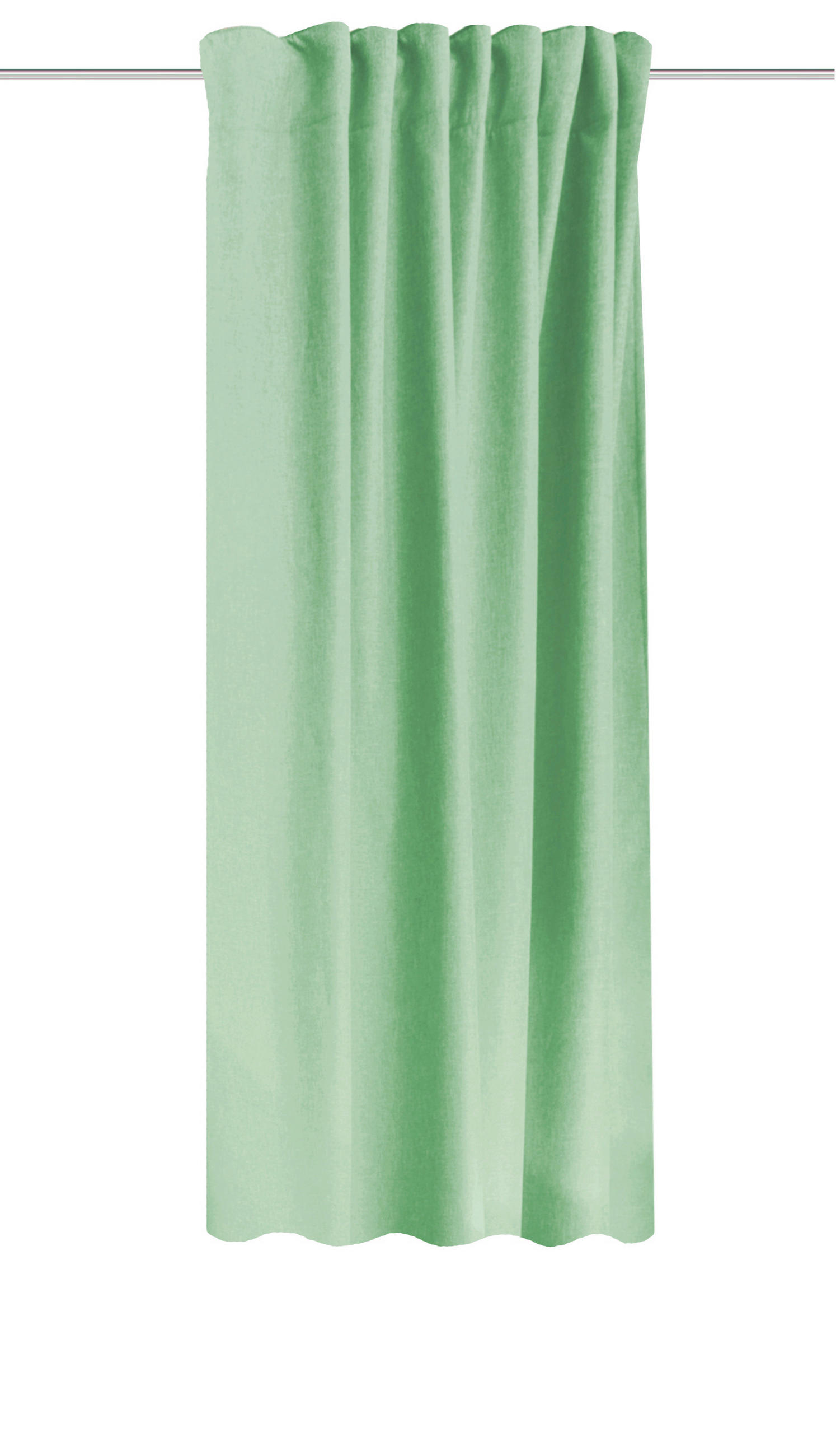 WÄRMESCHUTZVORHANG ESKIMO blickdicht 135/225 cm   - Mintgrün, Basics, Textil (135/225cm)