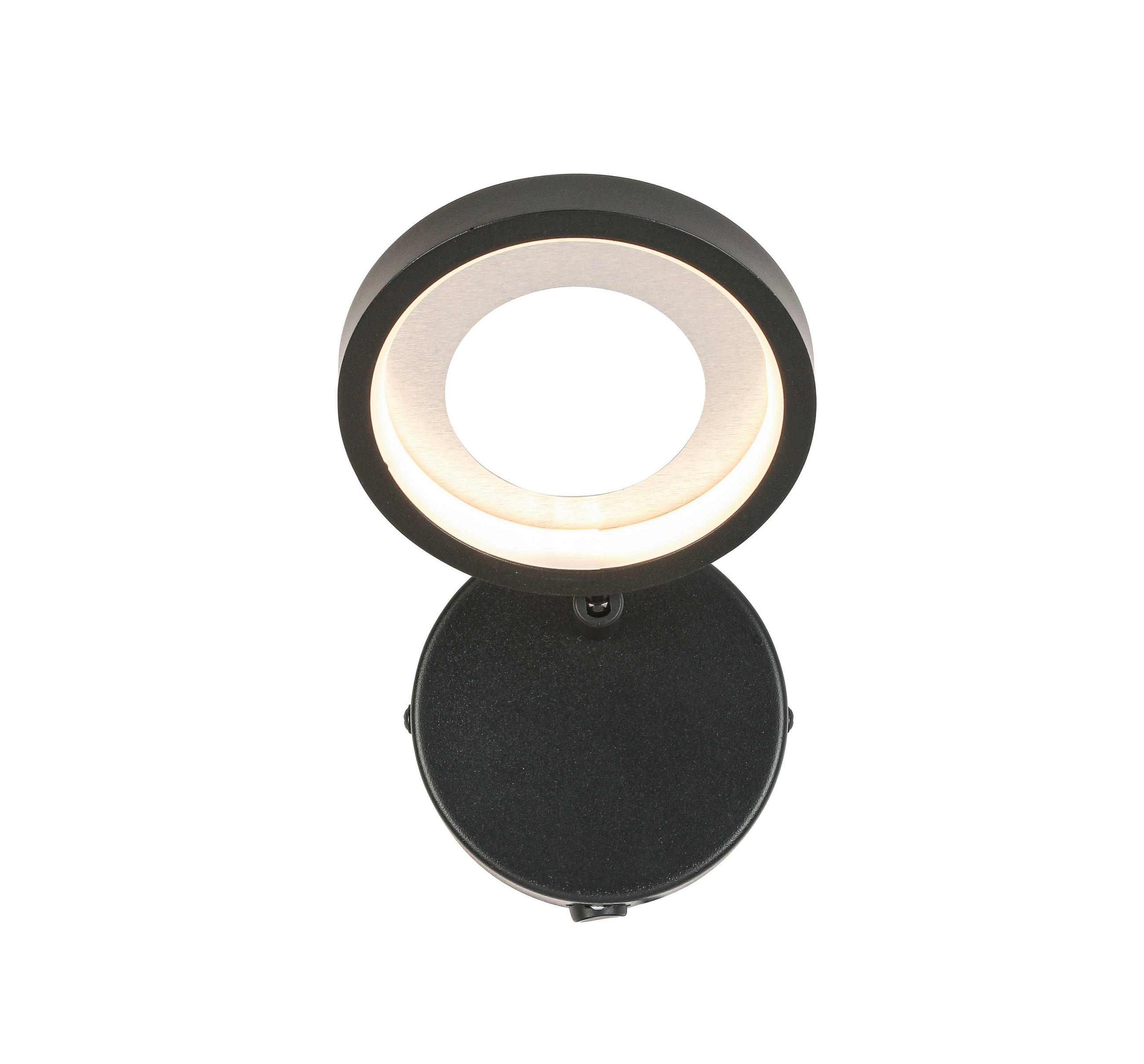 LED-STRAHLER Granada 12/21/15 cm   - Schwarz/Alufarben, Basics, Kunststoff/Metall (12/21/15cm) - Novel