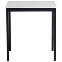 JEDILNA MIZA, črna, bela  - črna/bela, Design, kovina/leseni material (70/76/70cm) - Boxxx