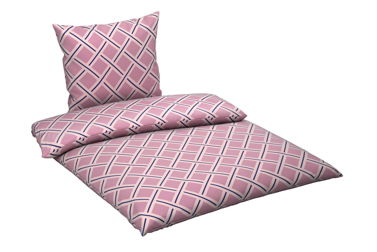 BETTWÄSCHE Satin 135/200 cm  - Mauve, Textil (135/200cm) - Novel