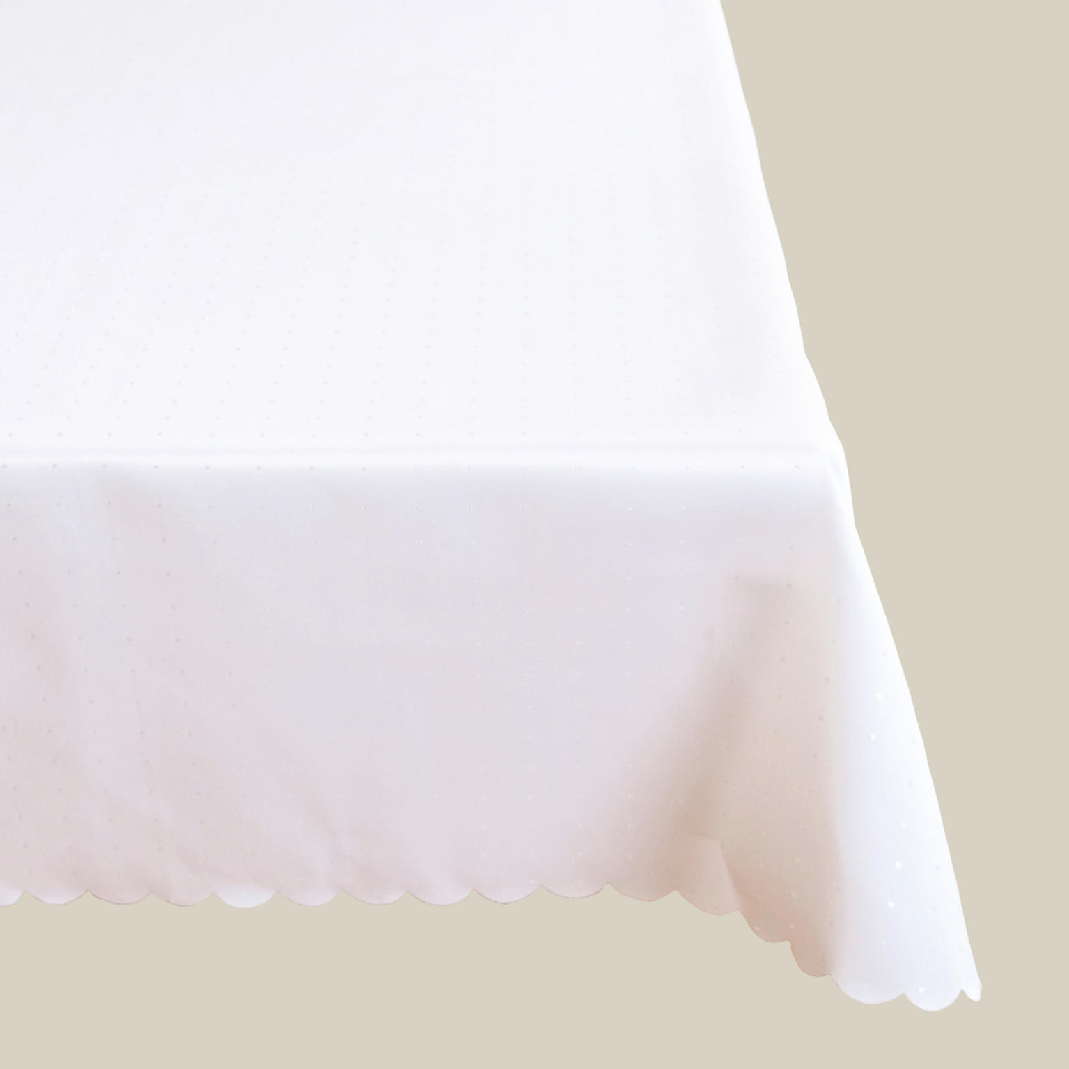 OBRUS, 130/170 cm, biela - biela, Lifestyle, textil (130/170cm) - Esposa