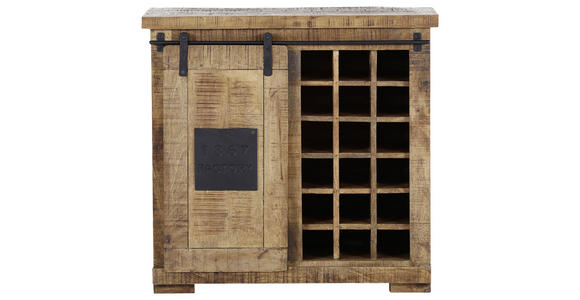 KOMMODE in 90/85/45 cm - Schwarz/Naturfarben, LIFESTYLE, Holz/Metall (90/85/45cm) - Landscape