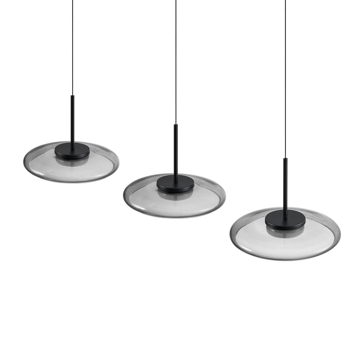 LED-HÄNGELEUCHTE Felis   - Schwarz, Basics, Glas/Metall (105cm) - Novel