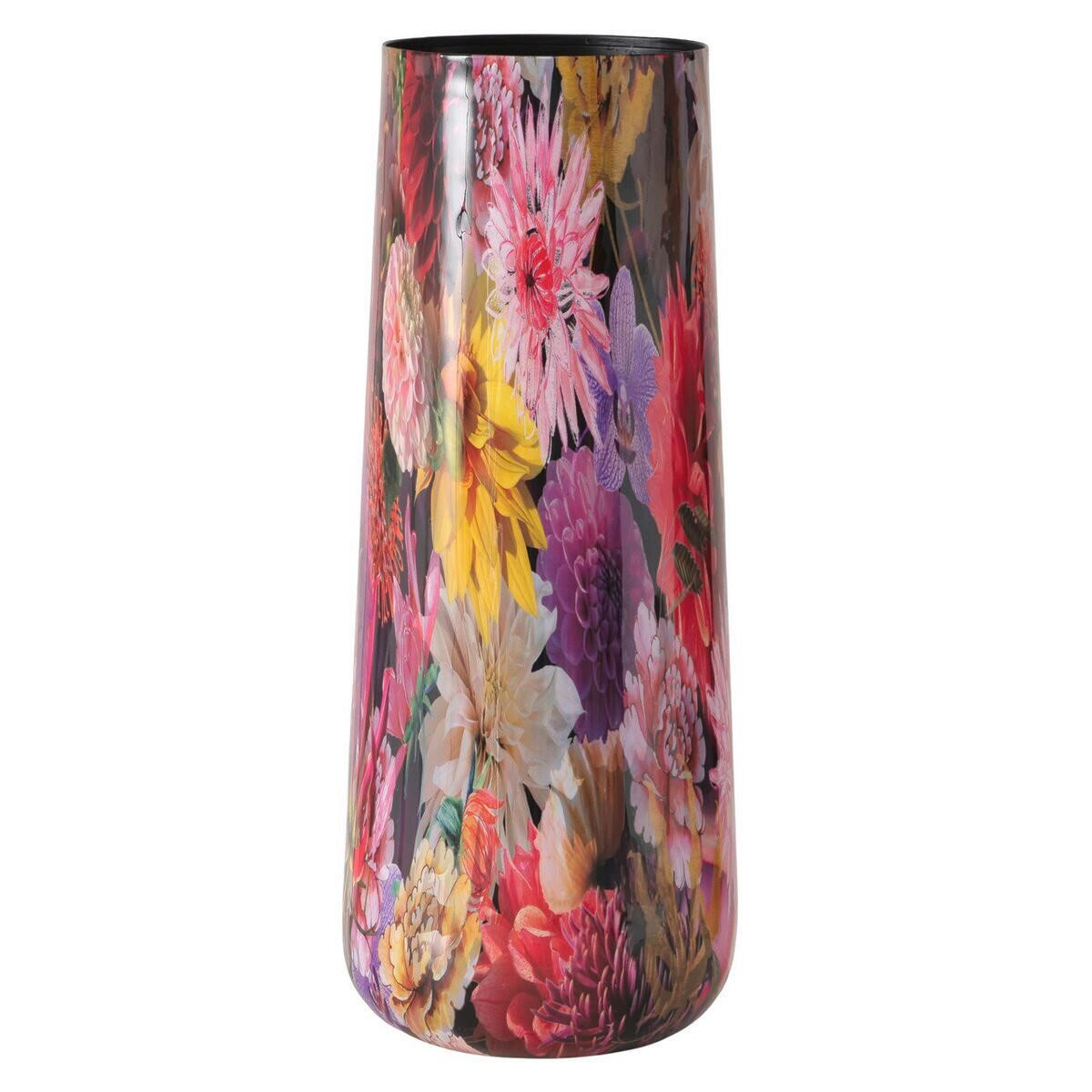 VAZA      metal  - magenta/žuta, Lajfstajl, metal (20/20cm)