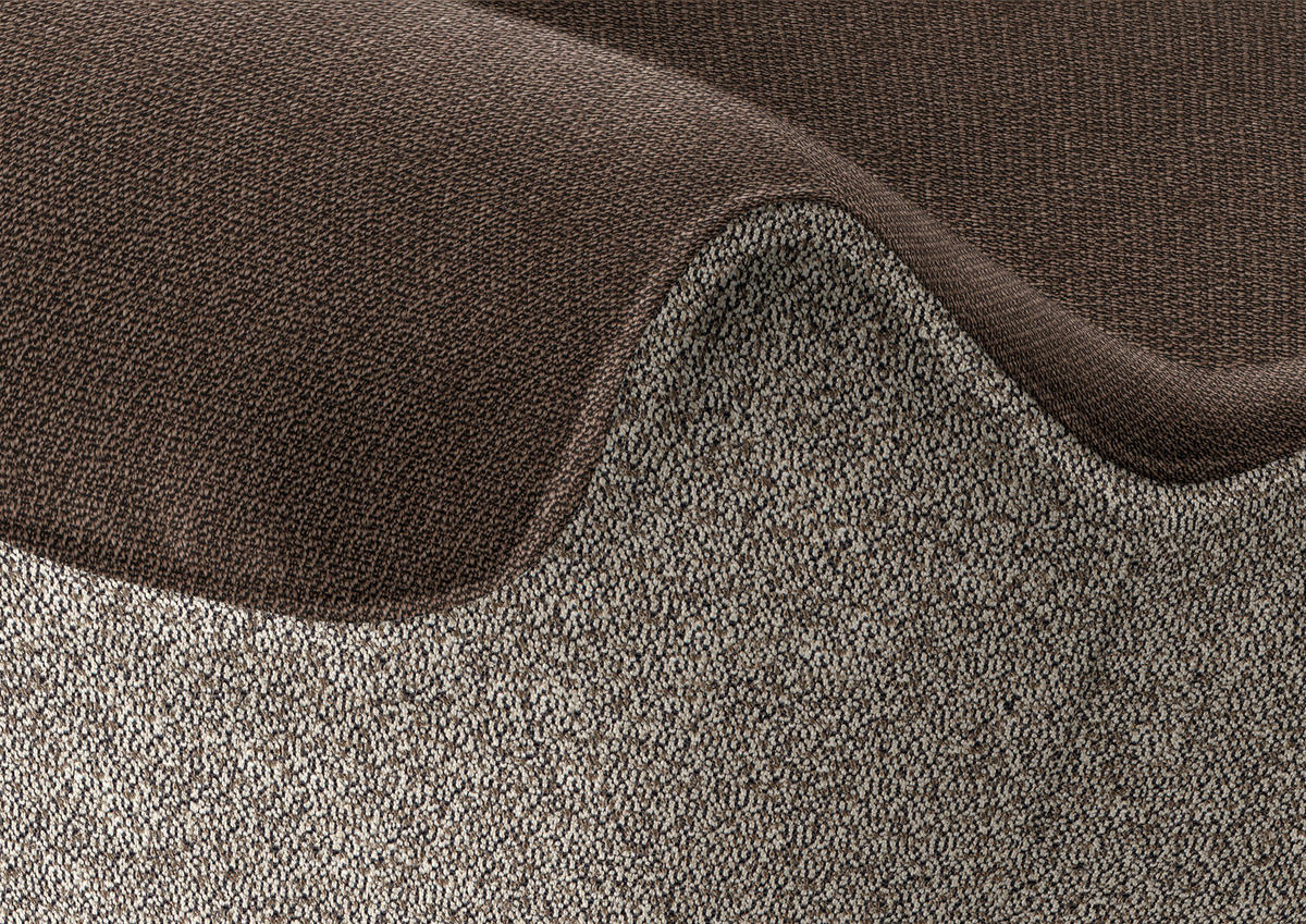 ECKBANK 162/237 cm  in Braun, Hellbraun  - Hellbraun/Eichefarben, Design, Holz/Textil (162/237cm) - Koinor
