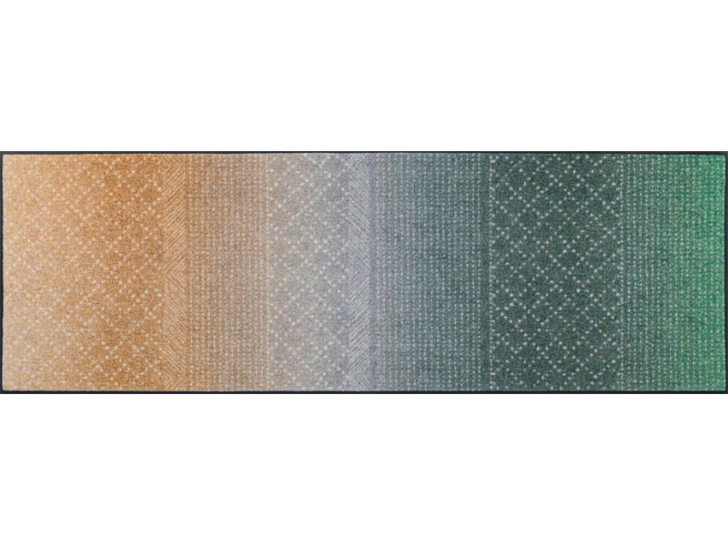LÄUFER 60/180 cm Green Desert  - Beige/Grau, Design, Kunststoff/Textil (60/180cm) - wash+dry