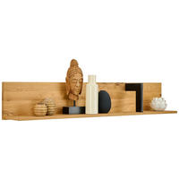 WANDBOARD  150/25/22 cm  - Eichefarben/Schwarz, Natur, Holzwerkstoff (150/25/22cm) - Linea Natura