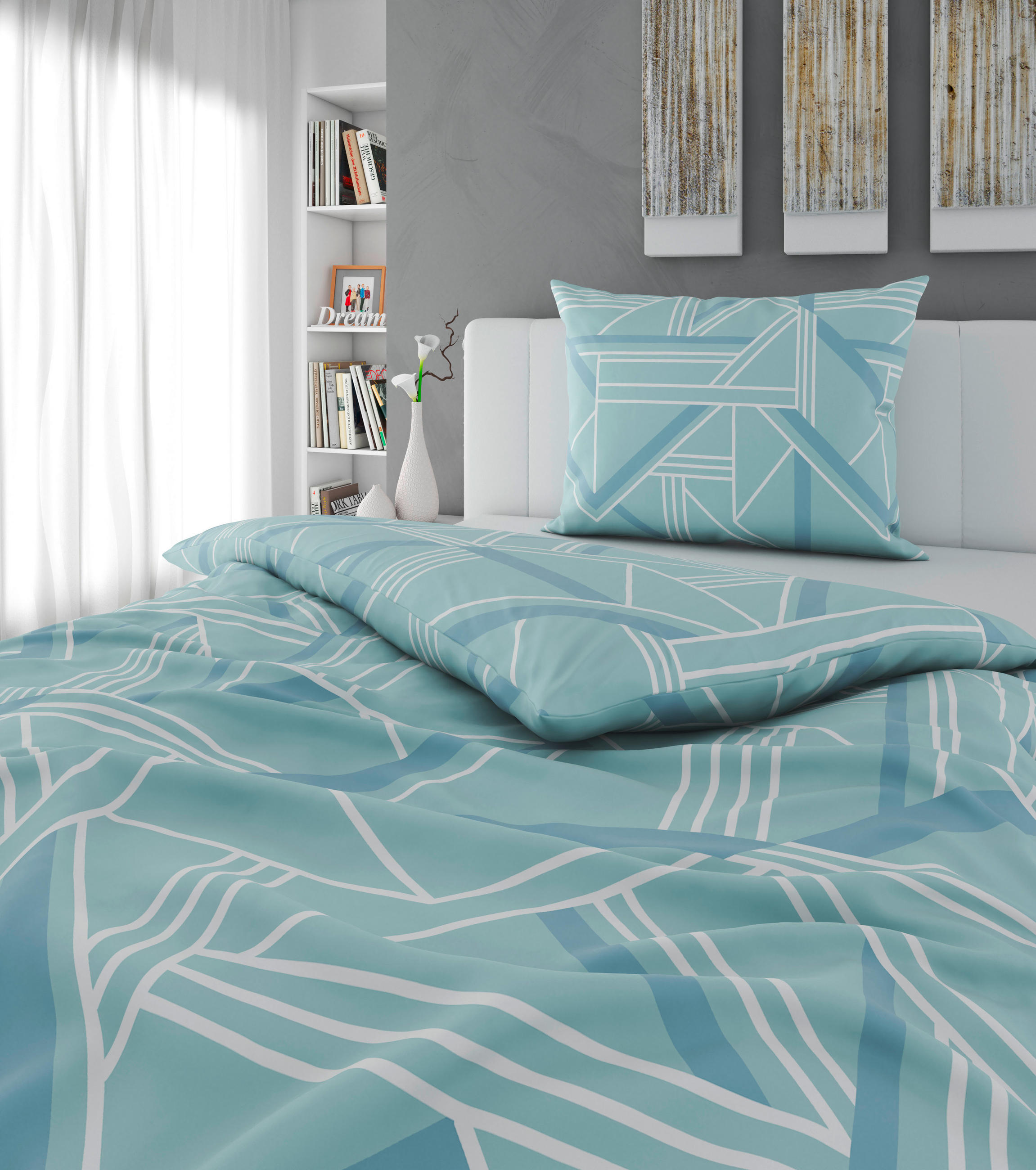 BETTWÄSCHE Flanell 140/200 cm  - Blau, KONVENTIONELL, Textil (140/200cm) - Esposa