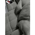ECKSOFA Schwarz Flachgewebe  - Schwarz, KONVENTIONELL, Kunststoff/Textil (280/170cm) - Carryhome