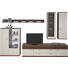 WOHNWAND in Creme, Nussbaumfarben - Edelstahlfarben/Nussbaumfarben, Design, Glas/Holz (360/235,9/48,7cm) - Invivus WOHNWAND in Creme, Nussbaumfarben - Edelstahlfarben/Nussbaumfarben, Design, Glas/Holz (360/235,9/48,7cm) - Invivus