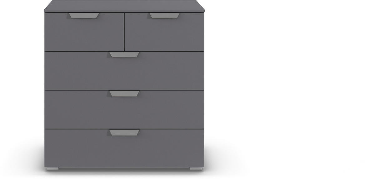 KOMMODE  in 80/81/42 cm  - Chromfarben/Dunkelgrau, Design, Holzwerkstoff/Metall (80/81/42cm) - Carryhome
